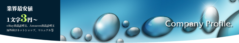 業界最安値!1文字6.5円〜。